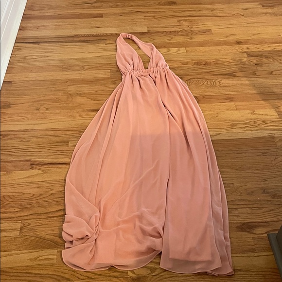 Show Me Your Mumu Dusty Rose Halter Maxi Dress - Picture 4 of 6